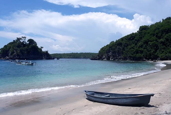 Beachside with Stranded Sampan